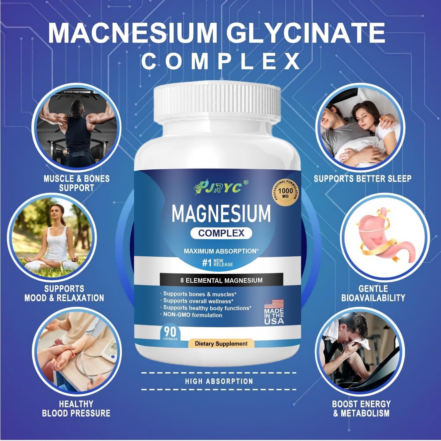 Magnesium Complex Supplement - 1000Mg